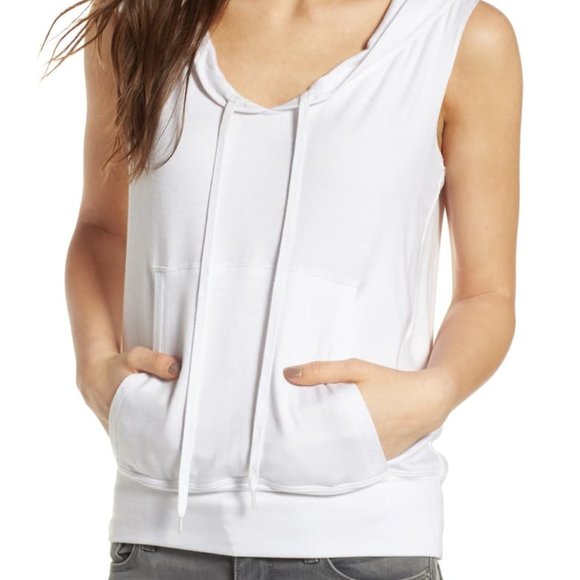 Bailey 44 Tops - Bailey 44 Shoulder Hopper Sleeveless Hoodie, Sz M